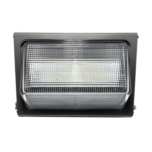 LEDONE High Voltage LED Wall Pack 60-120W Multi-Watt 347-480V Selectable CCT 3000K-5000K IP65 Outdoor Light 400W HID Replacement DLC Commercial Grade