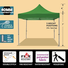 TentandTable 10' x 10' Speedy Pop Up Tent Green