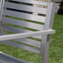 Noble House Cape Coral 5 Pc Aluminum Bar Set with Grey Tempered Glass Top