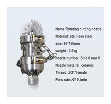 High-Pressure Pipe Cleaning Spinnig Nozzles, Sewer Cleaning Root Cutters, Chain Rotating Scraper Nozzles(300LPM)