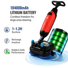 Industrial Dual-Brush Floor Polisher & Scrubber, 500W Powerful Motor with 450mm Squeegee, Cordless 22kg Scrubber for Tile, Concrete & Commercial Hard Surfaces(White)