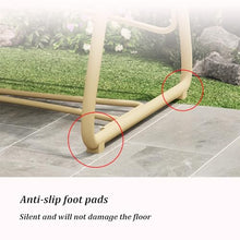 Outdoor Porch Swing with Canopy, PE Rattan Swing Chair with High-Resilience Seat and Back Cushions, Triangular Support Structure, for Backyard, Lawn, Porch, Garden