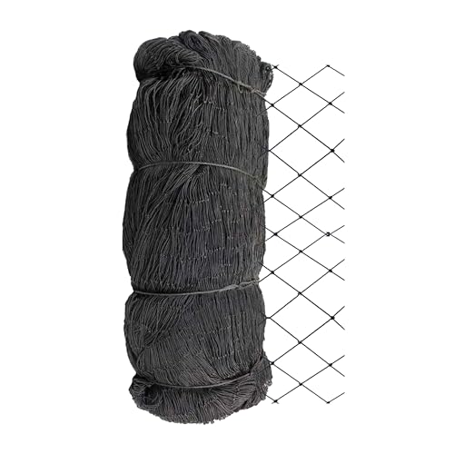 Stromberg's 1" Knotted Game Bird Netting Black - Heavy Duty, UV-Resistant, 85 lb Break Strength, 50' x 100'