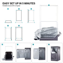 iDOTODO 2023 New Portable Personal Infrared Sauna for Home, Full Size Personal Home Spa Tent with Remote Control, Heating Foot Pad, Foldable Reinforced Chair （Grey, L33.8 x W 33.8" x H 66.5"）…