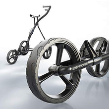 WishboneOne Golf Trolley Push-Pull Cart Megalite 3 Wheel Black
