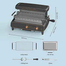 Electric Smokeless Table Top Grill, Electric BBQ Grill 1500 W for Indoor Outdoor, Electric Table Top Grill Camping Cooking Cast, with Drip Tray for Kitchen Dinner Party Camping Festival Cooking