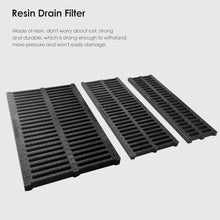 Drain Grate Drainage Cover Removable Sewer Drainage Grate, Outdoor Resin Drain Filter Trench Channel Grate, Rectangle Resin Drain Strainers Grid