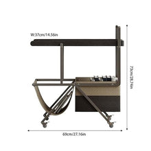 CHmrfvqtus Couch Side Table Sofa Side Movable Table with Wheels for Small Apartment Light Luxury Creative Trolley