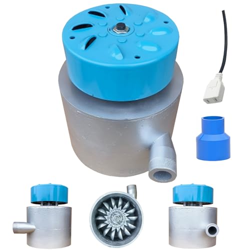 ZHOZHUT 3000W Micro Hydroelectric Generator 110V-230V Portable Water Turbine Generator with Ballast and 110mm Inlet Fitting, Water Turbine High Power Hydroelectric Generator for Home, Outdoor,3kw