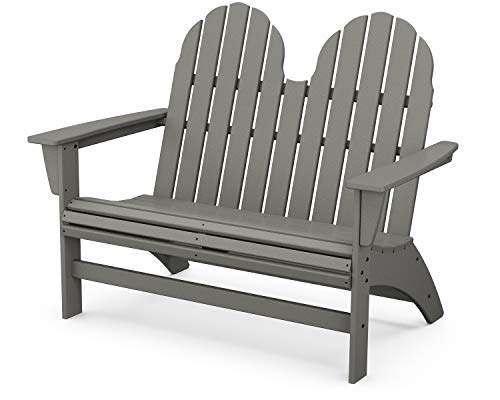 POLYWOOD® Vineyard Bench, Slate Grey