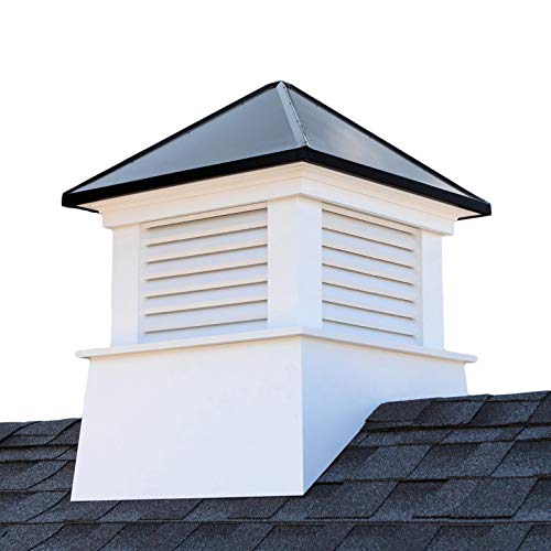 Good Directions Manchester Vinyl Black Aluminum Roof Cupola 30" x 40" Black