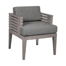 Benzara Hida 24 Inch Outdoor Patio Dining Chair Grey