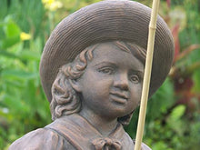 The Best Industries Fishing Boy & Girl Cast Stone Statues Classic Iron