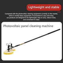 Solar Panel Cleaning Brush Extendable Rod Water Hose Fed Brush Tall Windows Cleaning Brush Telescoping Spray Brush for Cleaning Solar Panel, Roof, Pool, RV,3.5m(11.5ft)