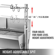 MiBoce Electric Tripod Rotisserie, Large Grill Rotisserie Spit Roaster, with 985 * 400mm Cooking Surface, Height Adjustable, for Roast Hog Lamb Outdoor Picnic
