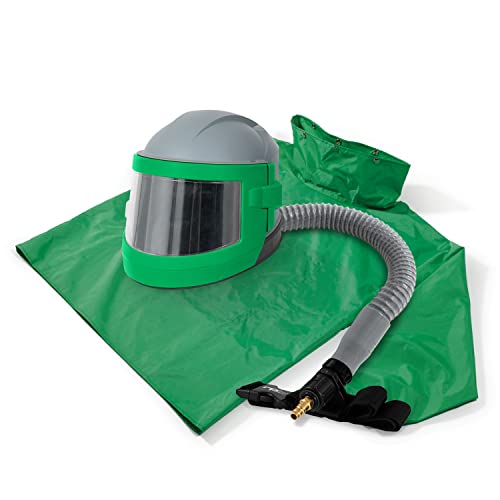RPB Safety Nova 3 Blast Helmet with Flow Control and XL Blast Jacket Green