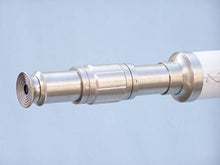 Handcrafted Nautical Decor Galileo Telescope 65" Brushed Nickel