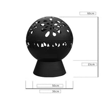 Fire Pit Multifunction Charcoal Brazier Iron Steel Fire Pit for Outdoor Heater Camping Barbecue Grill Creative Round Winter