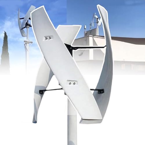 ZSFHJZC 6000W/8000W/10000W/12000W/15000W Wind Turbine Generator,12V 24V 48V with 3 Blades Wind Vertical Turbine Generator Permanent Magnet Generator Wind Turbine Kit for Hybrid Wind Solar,15000W-12V