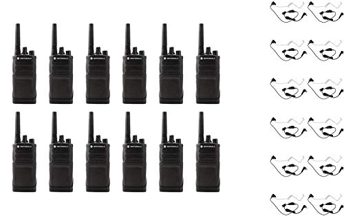 SR-Moto RMU2080 UHF 2W 8-Channel Two-Way Radio with HKLN4601 Headset 12-Pack