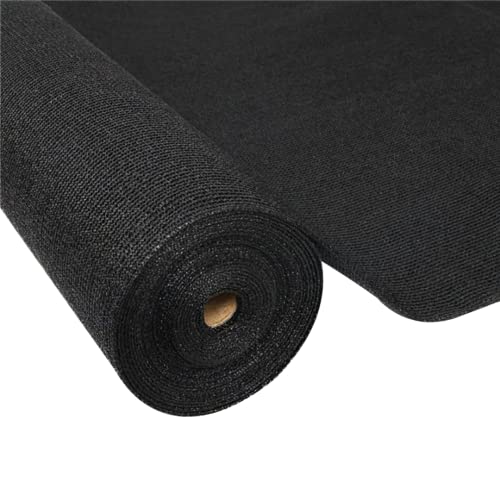 Farm Plastic Supply - Black Shade Cloth - 80% Light Block - 26' x 150' Mesh Fabric for Fence Privacy Screen, Garden Shade, Wind Screen