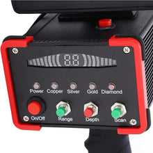 GYQSSD Professional Gold Detector with Screen, 16M Deep Long Range, 100M Range, Underground Metal Treasure Hunter - Gold Depth Search Detector,Red
