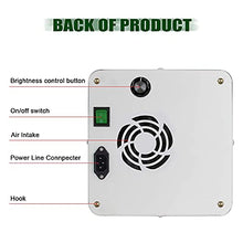 5sssallefaa 100W LED Grow Light Full Spectrum Plant Growing Light Mute Dimmable COB Plant Grow Lamp for Indoor Hydroponic Greenhouse Plants All Stage Growing Tent