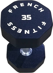 French Fitness Urethane 8-Sided Hex Dumbbell Set 5-60 lbs