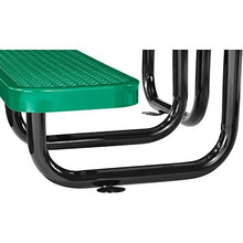 Global Industrial 46" Square Kids Picnic Table, Expanded Metal, Green
