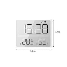 ASWRTYJO ABS Wall-Mounted Digital Clock Multifunctional Temperature Humidity Meter
