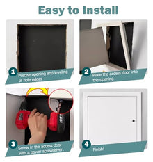 Blazea Sealed Soundproof Drywall Access Panel with Lock, Metal Inspection Service Door Access Hatch for AC Duct/HVAC, Waterproof Insulation Attic Access Door(22x30in)