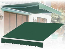 WZUOPG Manual Retractable Awning Door Window Awning Shelter Outdoor Canopy Home Deck Canopy with Manual Crank Handle（Frame included ）, 26.2x9.8ft
