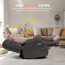 EONIX Zero Gravity Power Lift Recliner Chair for Big Man, Cloud Smoky Grey