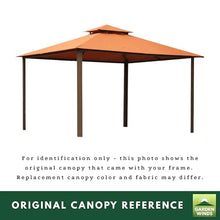 Garden Winds Heavy Duty Reinforced Replacement Canopy Top Cover Compatible with The GZ584 Kingsbury 10' x 13' Gazebo - Classic Sand, Riplock 500