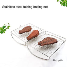 TEOYETTSF Bbq Tool Grilling Basket Basting Meat Mat Easy Clean Stainless Steel Vegetables Outdoor Portable