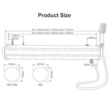 VNATWGOO Outdoor Shower, with 18L/20L/30L Water Tank, Portable Road Shower for Overlanding,18L