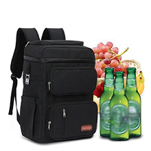MVNOIRE Picnic Cooler Bag Large Capacity Camping Meal Thermal Backpack With Bottle Opener Leakproof Insulated Bags