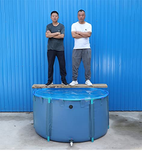 Blue Metal Swimming Pool Large, Mini Frame Pool Diameter 33 29 26 23 19 16 13 11 9 7 5 3 1 Feet, Saltwater Pools Piscina Grande Outdoor Framed Swimming Pool/ Piscinas Para Adultos ( Color : D x H , Si