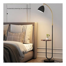 LUYOUBOZHU Floor Lamp Dimmable Floor Lamp with LED Bulb for Bedroom, Living Room, Office(Gold)