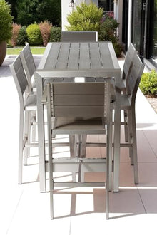 Pangea Home BETTY-7PC BAR Set Gray Betty 7 Piece Bar Set, Gray