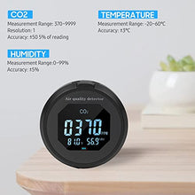 JSEIAJB 3-in-1 CO2 Meter Thermohygrometer CO2 Monitor Palm-Size Air Quality Detector Temperature Humidity Air Quality Analyzer