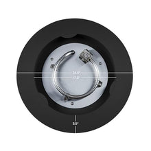 Real Flame Aegean 24" Round Propane Gas Fire Pit Table with Hidden Tank, 50,000 BTU, Powder-Coated Steel, Push-Button Ignition, Lava Rock, Storage Cover, Stainless Steel Burner with Lid - Black