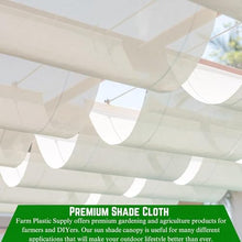 Farm Plastic Supply - White Shade Cloth - 50% - Mesh Fabric for Fence Privacy Screen, Garden Shade, Mesh Fence Screening, Shade Cloth Rolls, Wind Screen, White Shade Cloth (20' x 175')