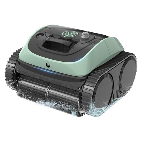 Pool Vacuum for Inground Pools, Cordless Robotic Cleaner, Wall and Waterline Cleaning, Intelligent Route Planning