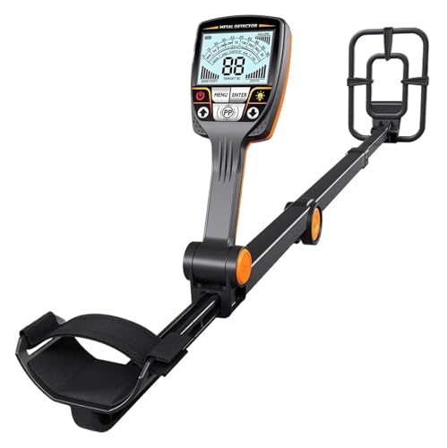 Foldable Professional Metal Detector with Waterproof Search Coil for Adults, High Accuracy Gold Detector
