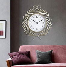 WKNHHL Garden Clock, Outdoor Garden Wall Clock Silent Non-Ticking Outdoor Wall Waterproof Garden Ornament Easy to Read