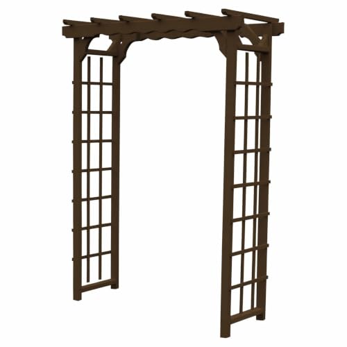 Keystone Amish Co. Dover Pressure Treated Pine Arbor, 4-Foot, Walnut Stain