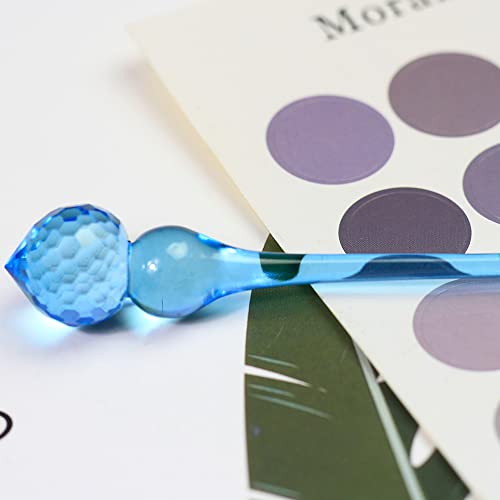 100 Pieces 20mm 105mm Crystal Viscose Gourd Pendant Mixed Color Glass Prism For Chandelier Suspension - (Color: Aquamarine)
