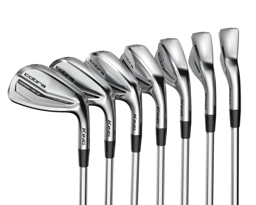 Cobra Golf 2022 King Forged Tec X Iron Set Men's Right Hand KBS Tour Lite Reg Flex 5-GW Satin Chrome