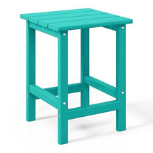 WestinTrends Malibu 3-Pieces Adirondack Chairs Set with Side Table, All Weather Outdoor Seating Plastic Patio Lawn Chair Folding for Outside Porch Deck Backyard, Turquoise